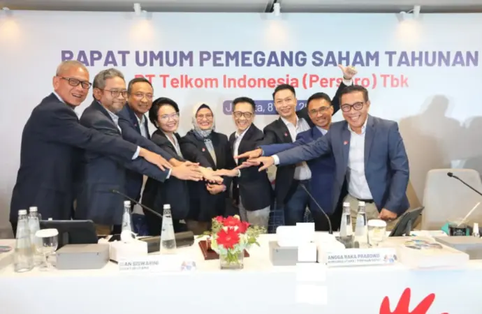 Telkom Indonesia Bagikan Dividen Rp21,9 Triliun Usai RUPST 2025