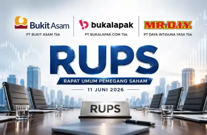 RUPS Besok: PTBA, BUKA hingga PWON Siapkan Agenda Penting