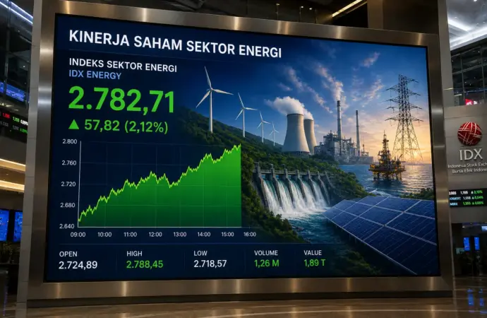 IHSG Hari Ini Naik ke 5.970, Ini Daftar Saham Energi yang Paling Moncer